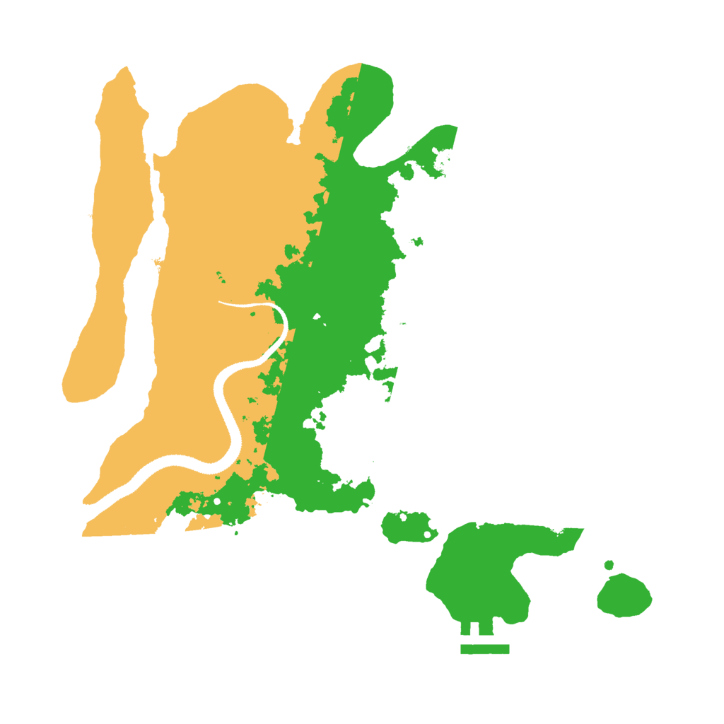 Biome Rust Map: Procedural Map, Size: 3000, Seed: 64776