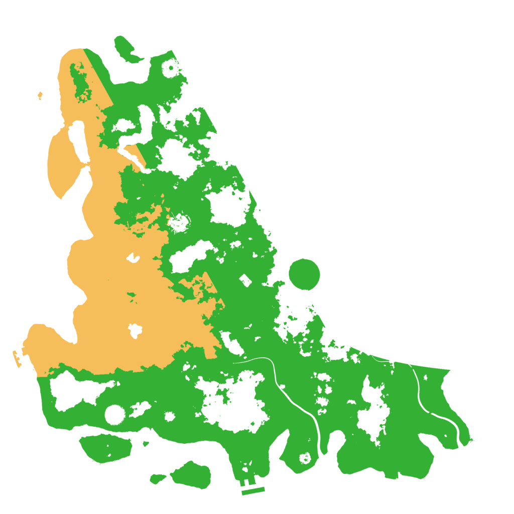 Biome Rust Map: Procedural Map, Size: 4500, Seed: 543377