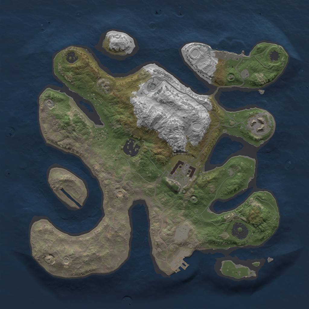 Rust Map: Procedural Map, Size: 2800, Seed: 20310, 11 Monuments