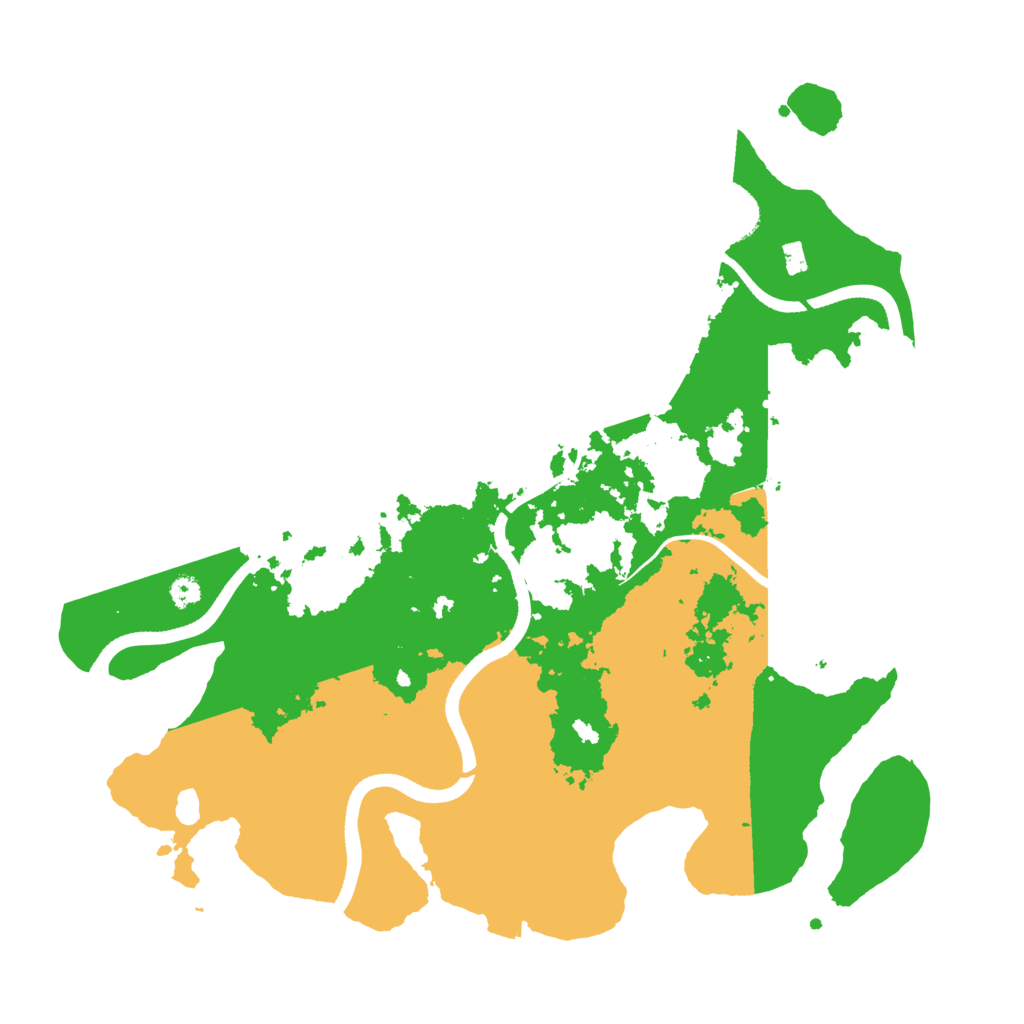 Biome Rust Map: Procedural Map, Size: 3500, Seed: 211061581