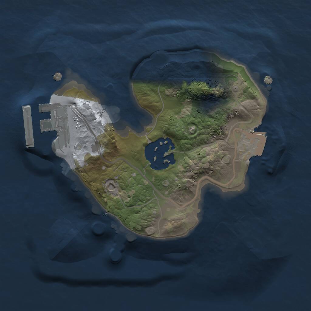 Rust Map: Procedural Map, Size: 1501, Seed: 3672433, 3 Monuments