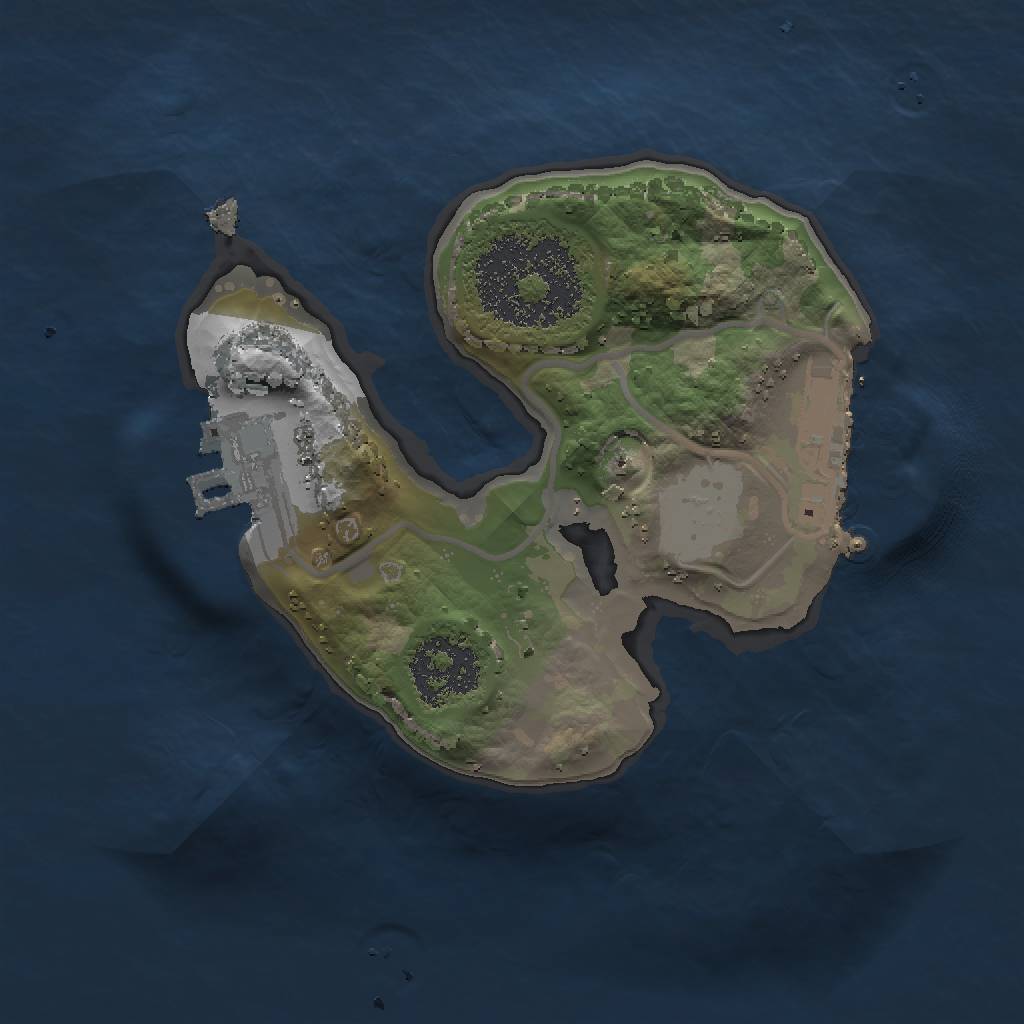 Rust Map: Procedural Map, Size: 1501, Seed: 3672433, 6 Monuments