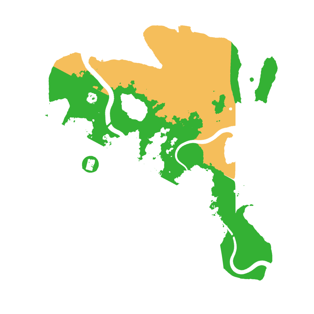 Biome Rust Map: Procedural Map, Size: 3000, Seed: 24967998