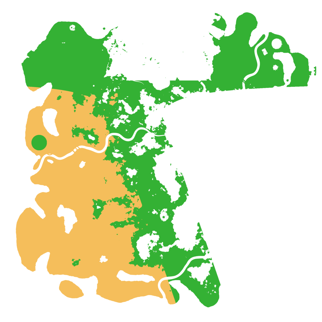 Biome Rust Map: Procedural Map, Size: 5500, Seed: 84000