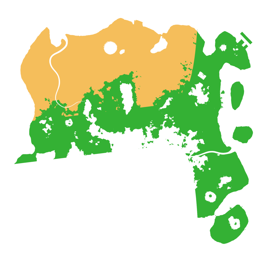 Biome Rust Map: Procedural Map, Size: 3700, Seed: 1852817309