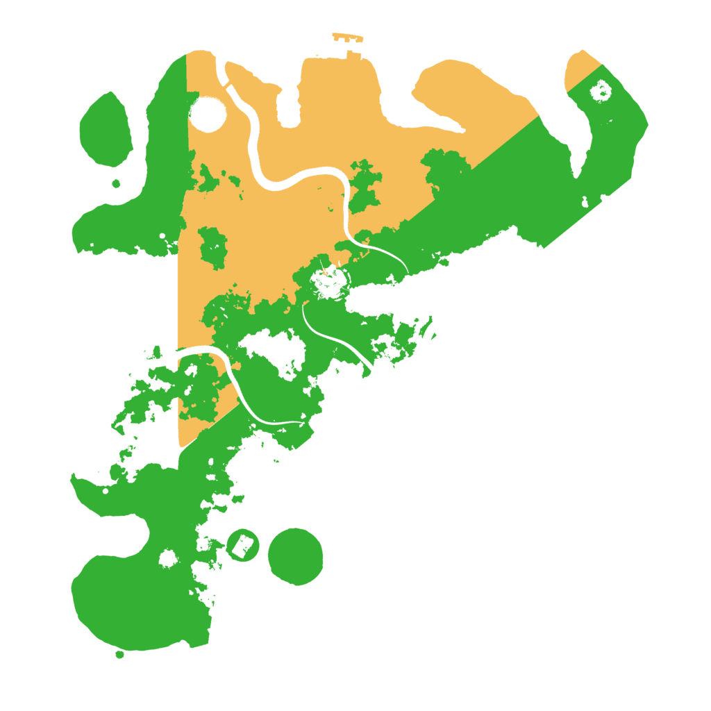 Biome Rust Map: Procedural Map, Size: 3500, Seed: 76924954
