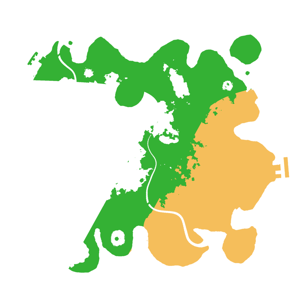 Biome Rust Map: Procedural Map, Size: 3000, Seed: 553606