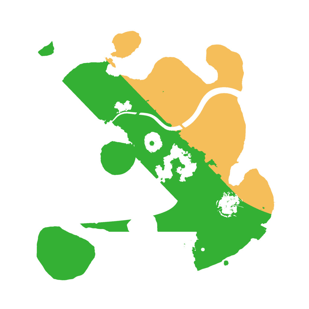 Biome Rust Map: Procedural Map, Size: 2500, Seed: 2514563