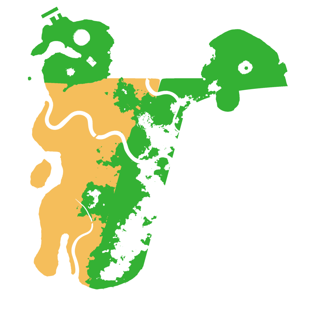 Biome Rust Map: Procedural Map, Size: 3500, Seed: 1618107625