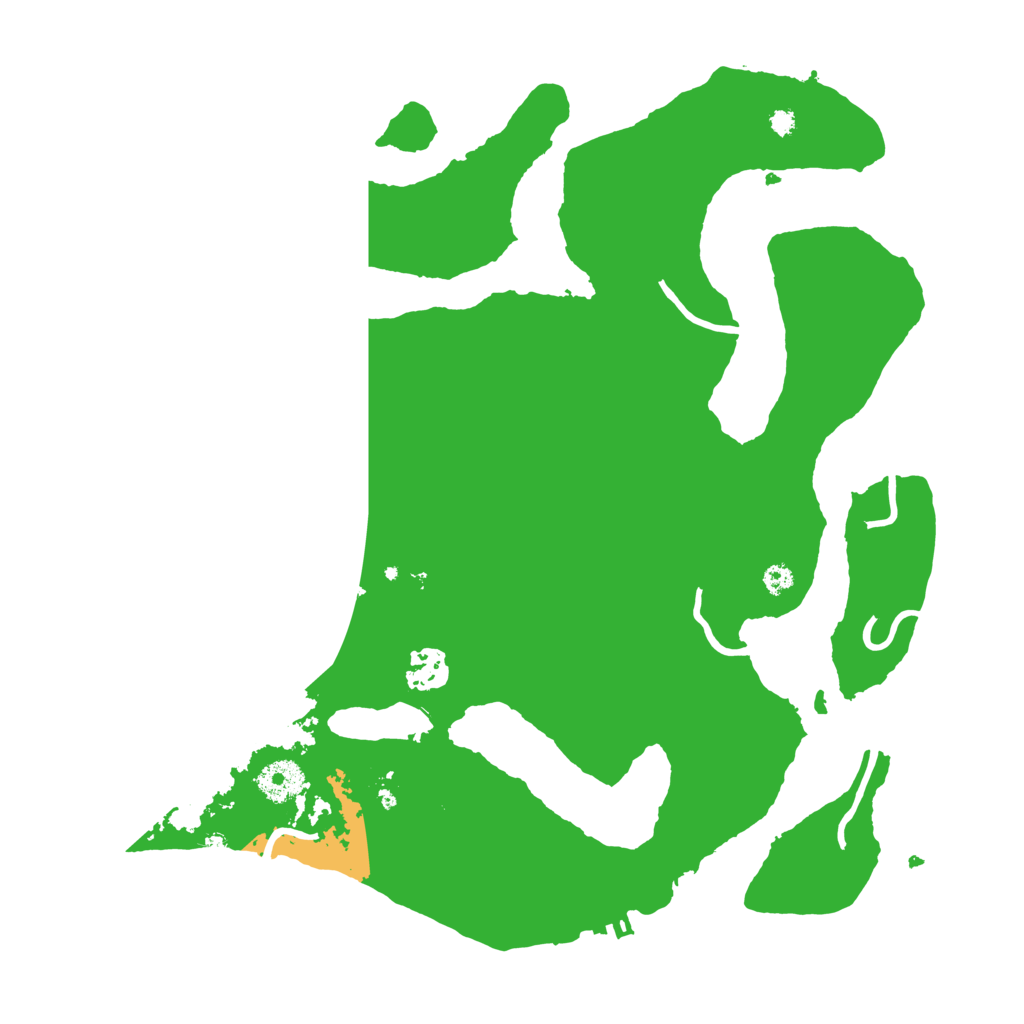 Biome Rust Map: Procedural Map, Size: 3500, Seed: 632234854