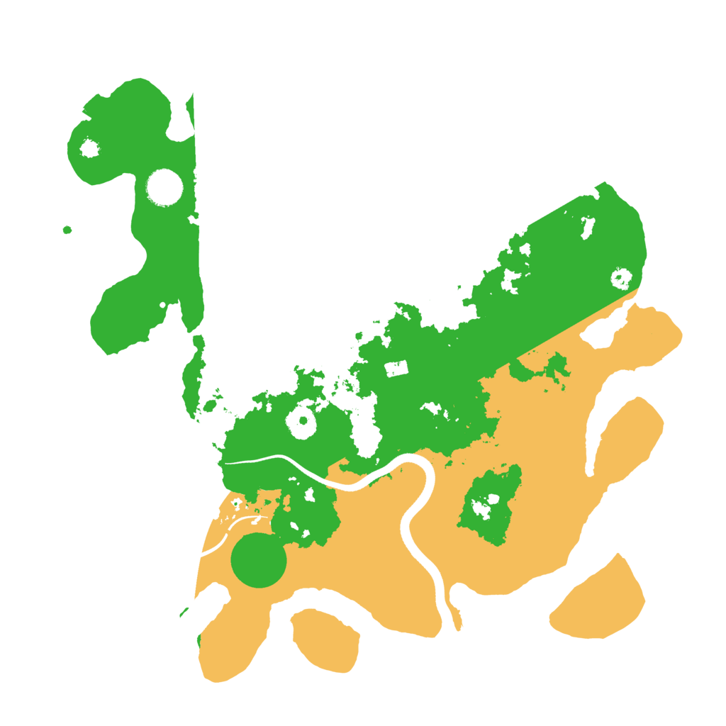 Biome Rust Map: Procedural Map, Size: 3500, Seed: 57270