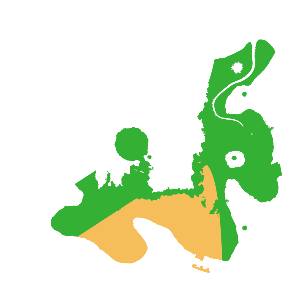 Biome Rust Map: Procedural Map, Size: 2500, Seed: 52