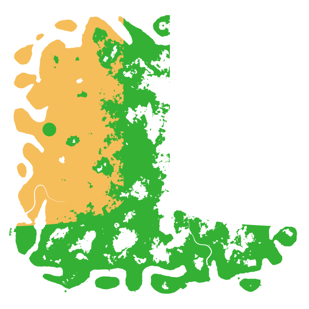 Biome Rust Map: Procedural Map, Size: 6000, Seed: 69696