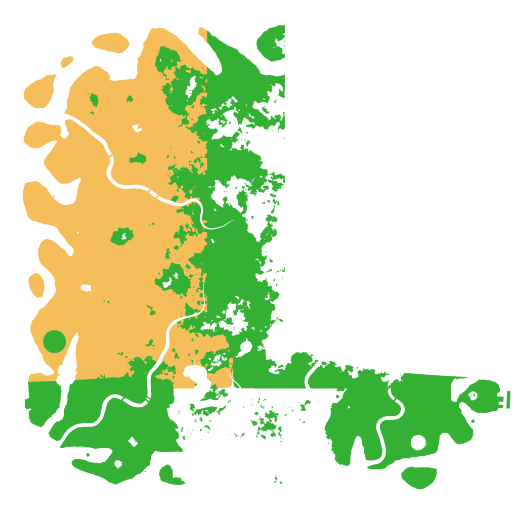 Biome Rust Map: Procedural Map, Size: 6000, Seed: 69696