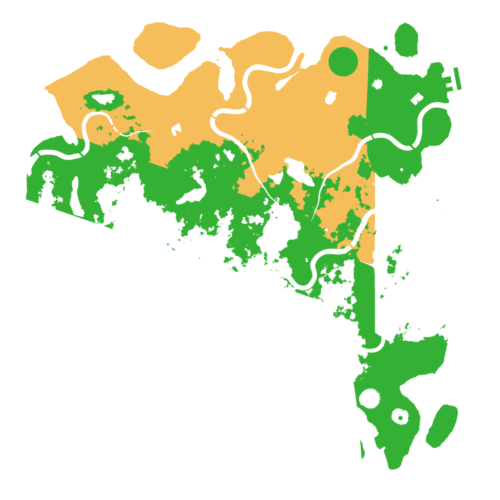 Biome Rust Map: Procedural Map, Size: 4500, Seed: 88404858