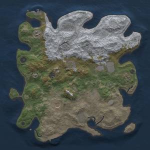 Thumbnail Rust Map: Procedural Map, Size: 3700, Seed: 2043034754, 17 Monuments