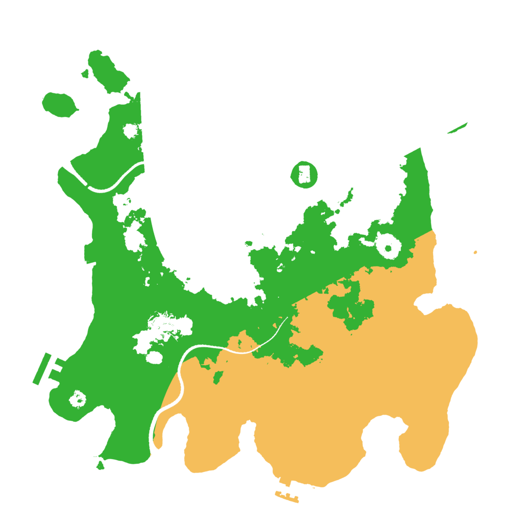 Biome Rust Map: Procedural Map, Size: 3200, Seed: 83917