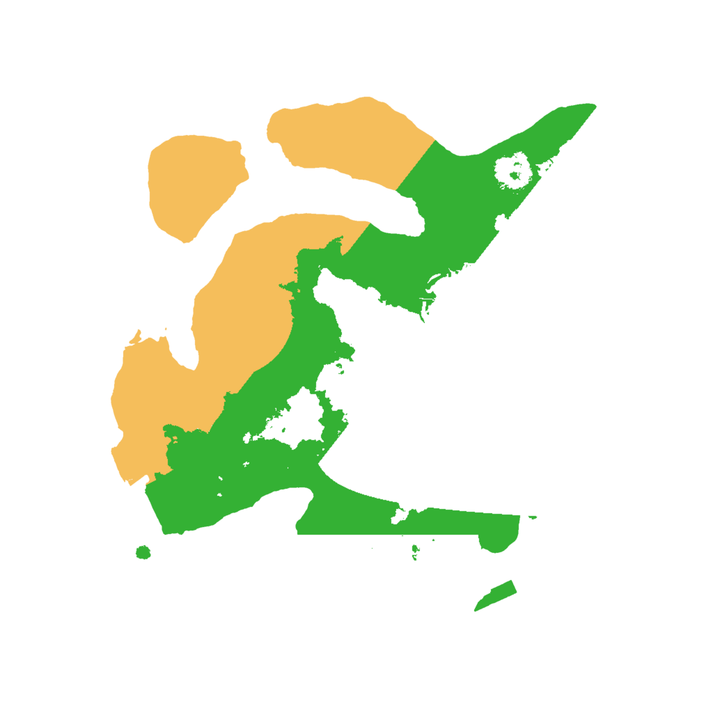 Biome Rust Map: Procedural Map, Size: 2000, Seed: 29482628