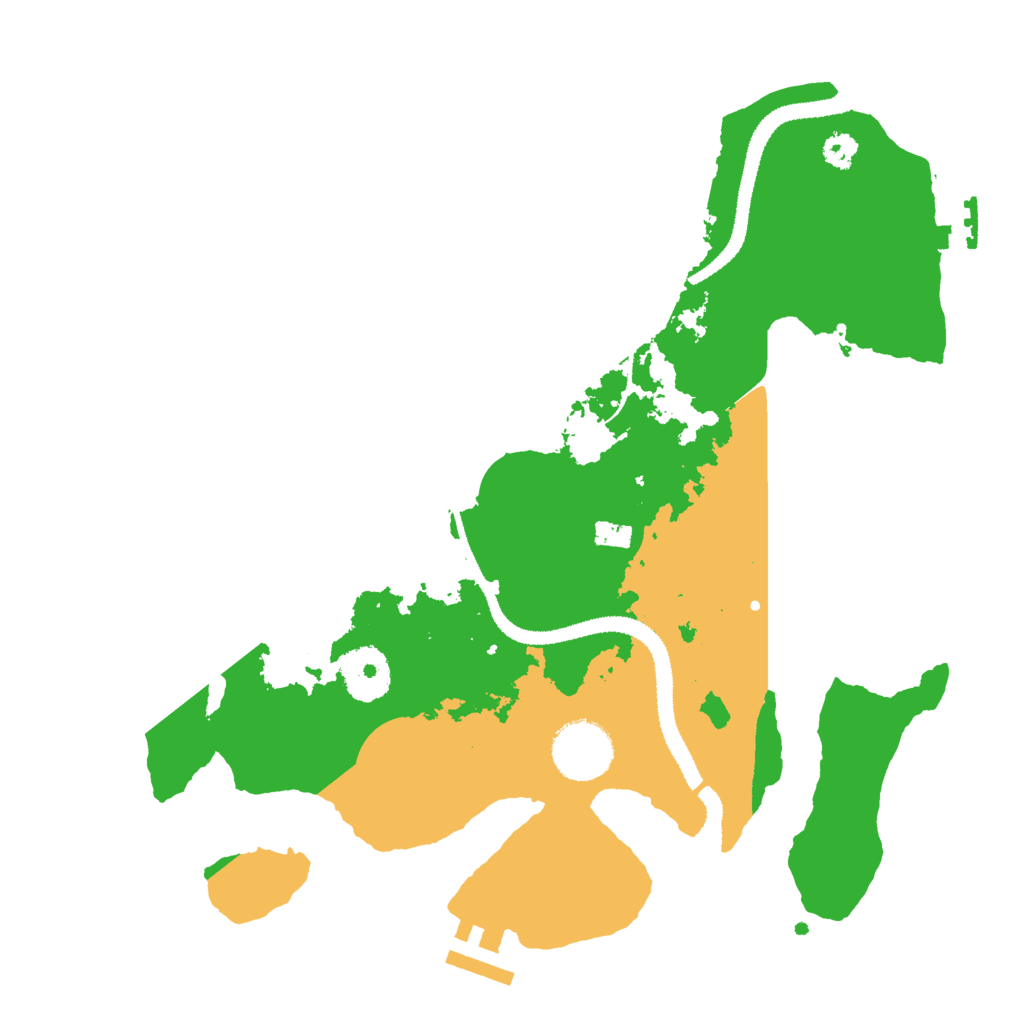 Biome Rust Map: Procedural Map, Size: 3000, Seed: 2427691