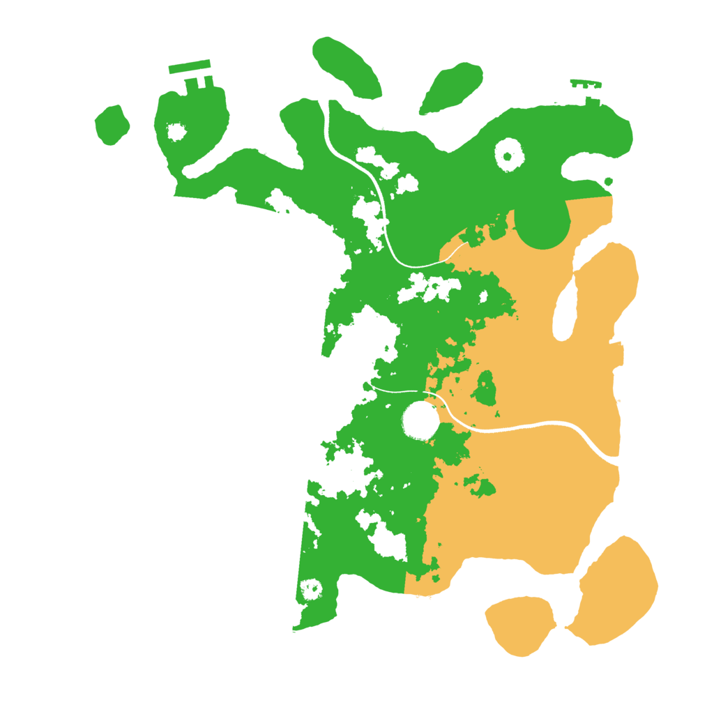 Biome Rust Map: Procedural Map, Size: 3450, Seed: 755621