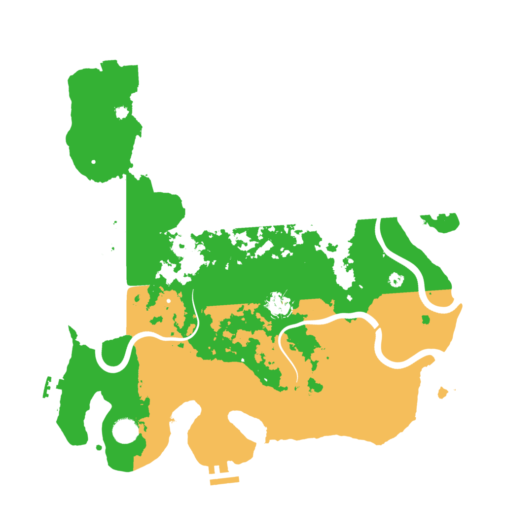 Biome Rust Map: Procedural Map, Size: 3500, Seed: 696968