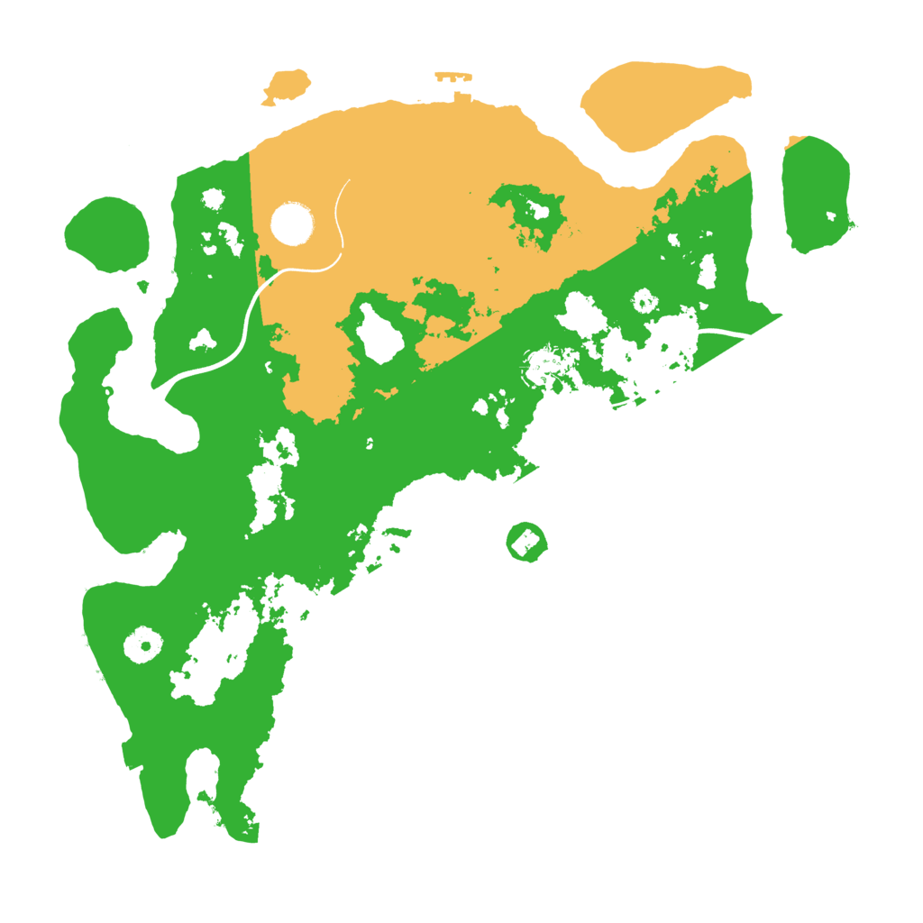 Biome Rust Map: Procedural Map, Size: 3800, Seed: 132603