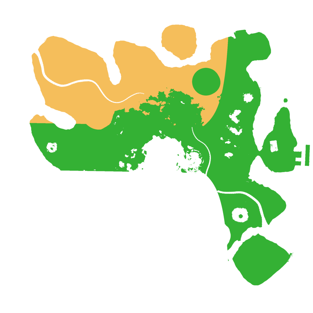 Biome Rust Map: Procedural Map, Size: 3000, Seed: 664980315