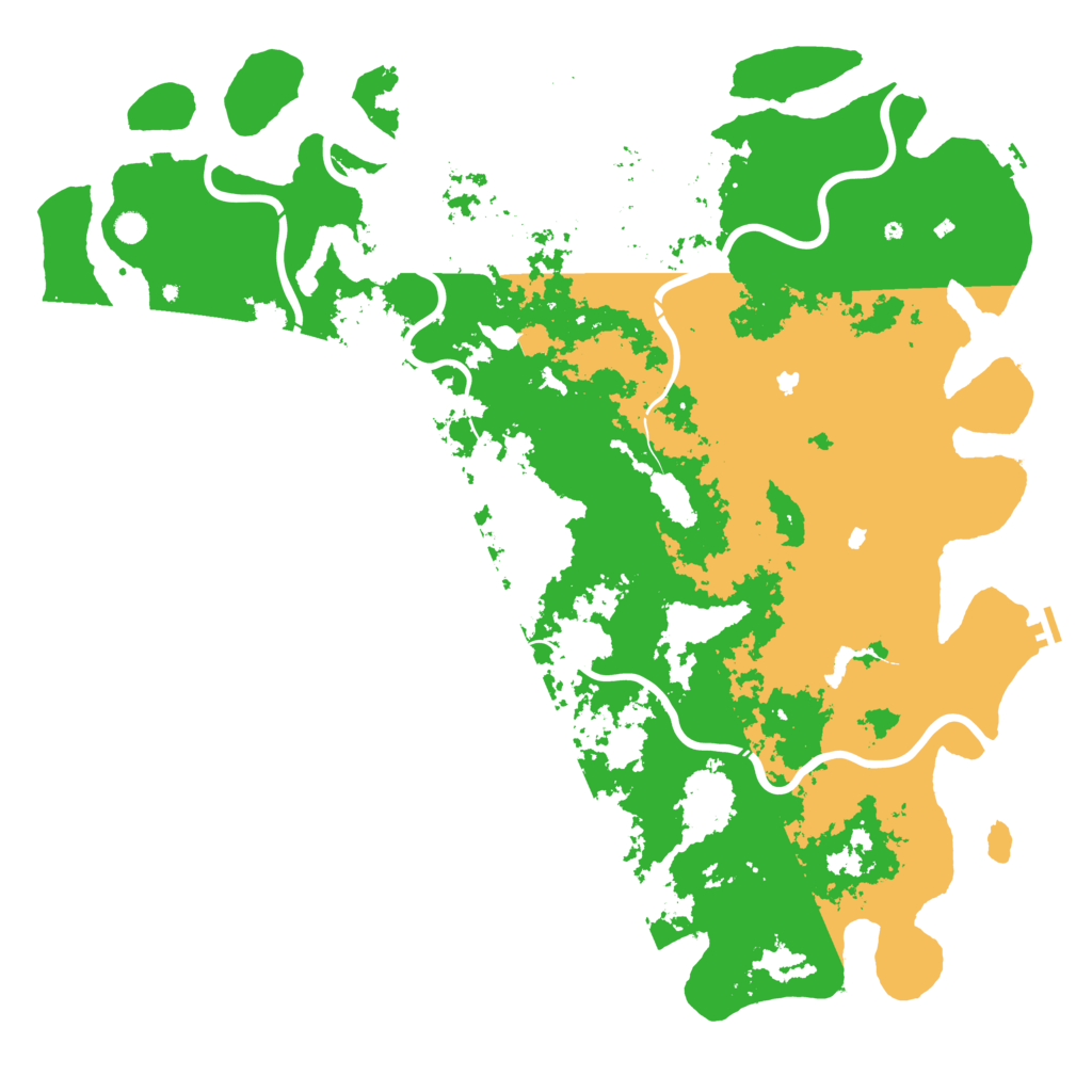 Biome Rust Map: Procedural Map, Size: 6000, Seed: 71687684