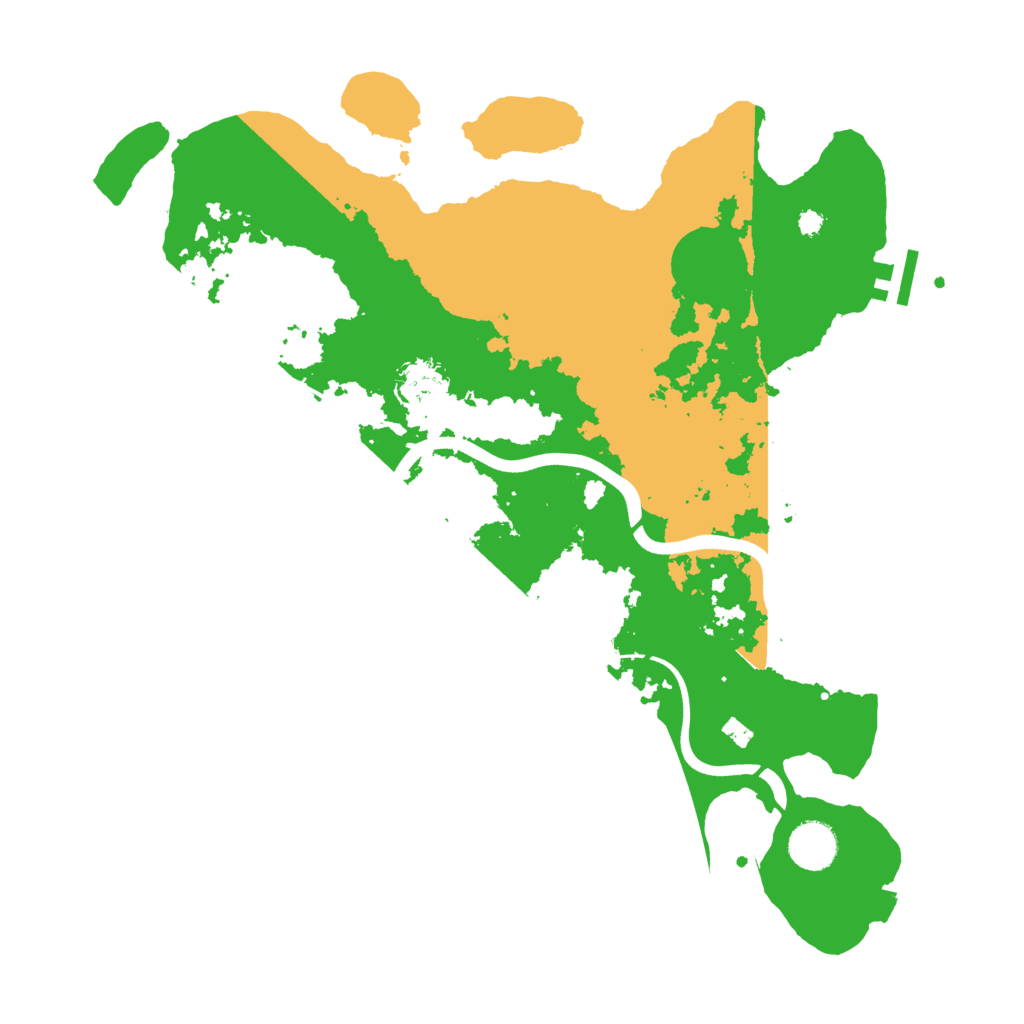 Biome Rust Map: Procedural Map, Size: 3700, Seed: 1918296605
