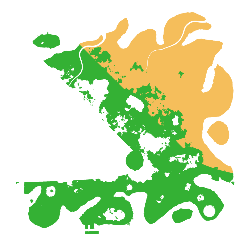 Biome Rust Map: Procedural Map, Size: 3700, Seed: 344552789