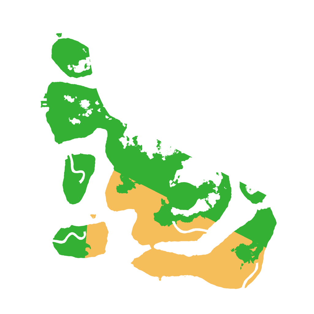 Biome Rust Map: Procedural Map, Size: 3000, Seed: 397305