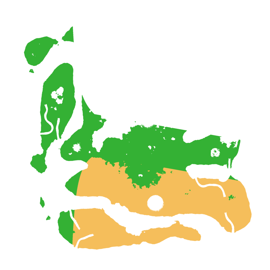 Biome Rust Map: Procedural Map, Size: 3000, Seed: 198950