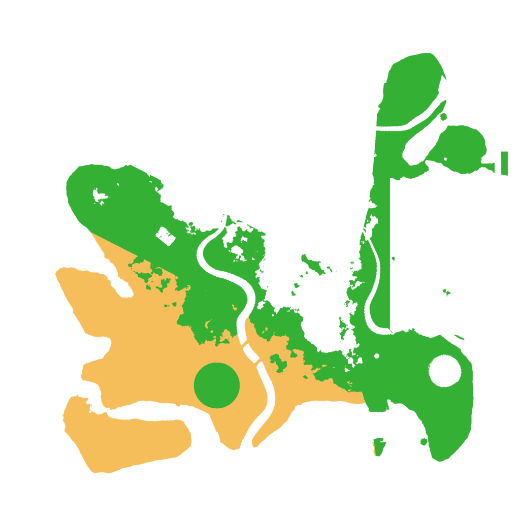 Biome Rust Map: Procedural Map, Size: 3000, Seed: 130977