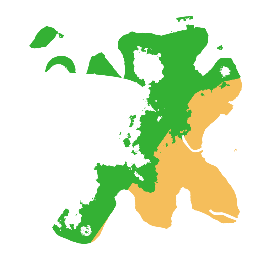 Biome Rust Map: Procedural Map, Size: 2500, Seed: 124354