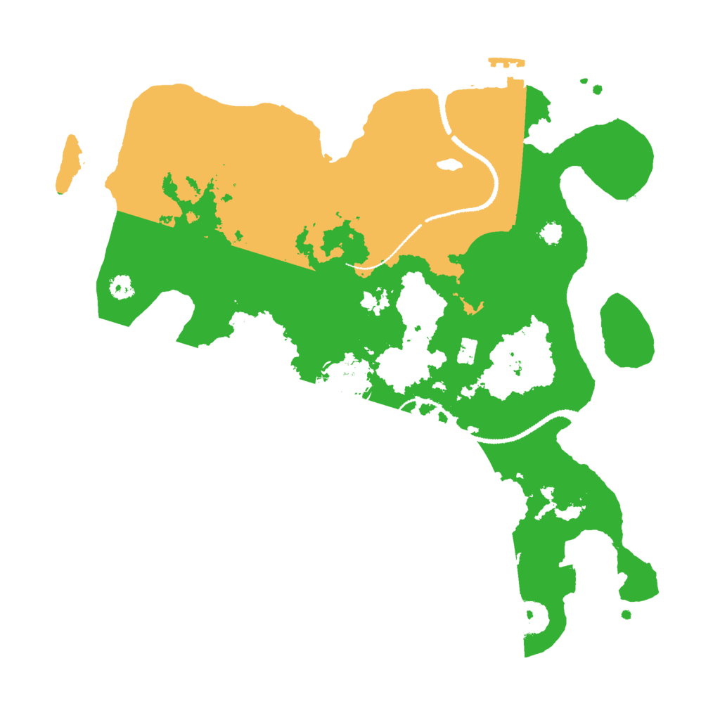 Biome Rust Map: Procedural Map, Size: 3000, Seed: 2032602811