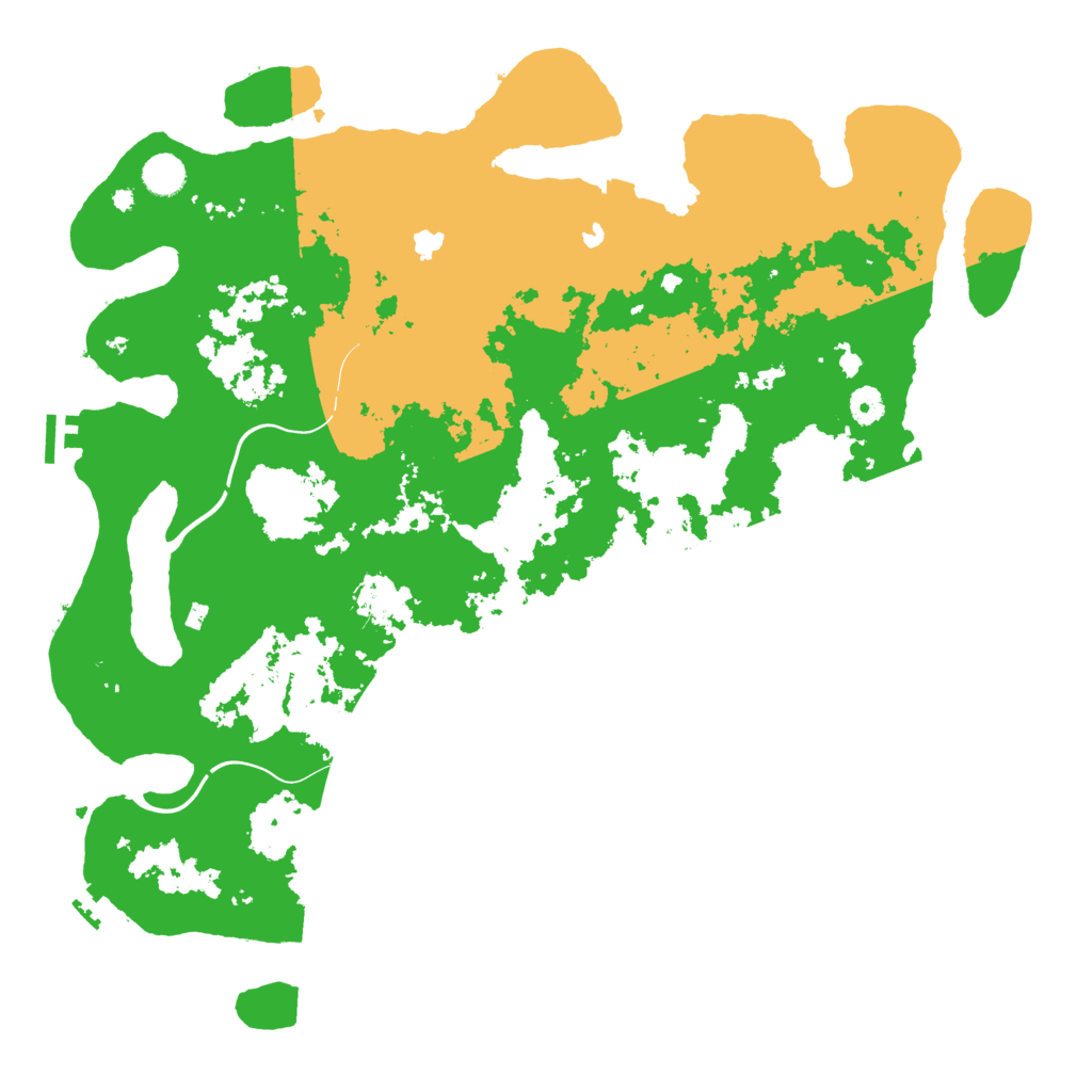 Biome Rust Map: Procedural Map, Size: 4500, Seed: 100954823