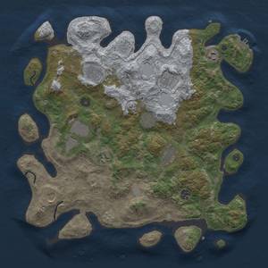 Thumbnail Rust Map: Procedural Map, Size: 4000, Seed: 3437, 16 Monuments