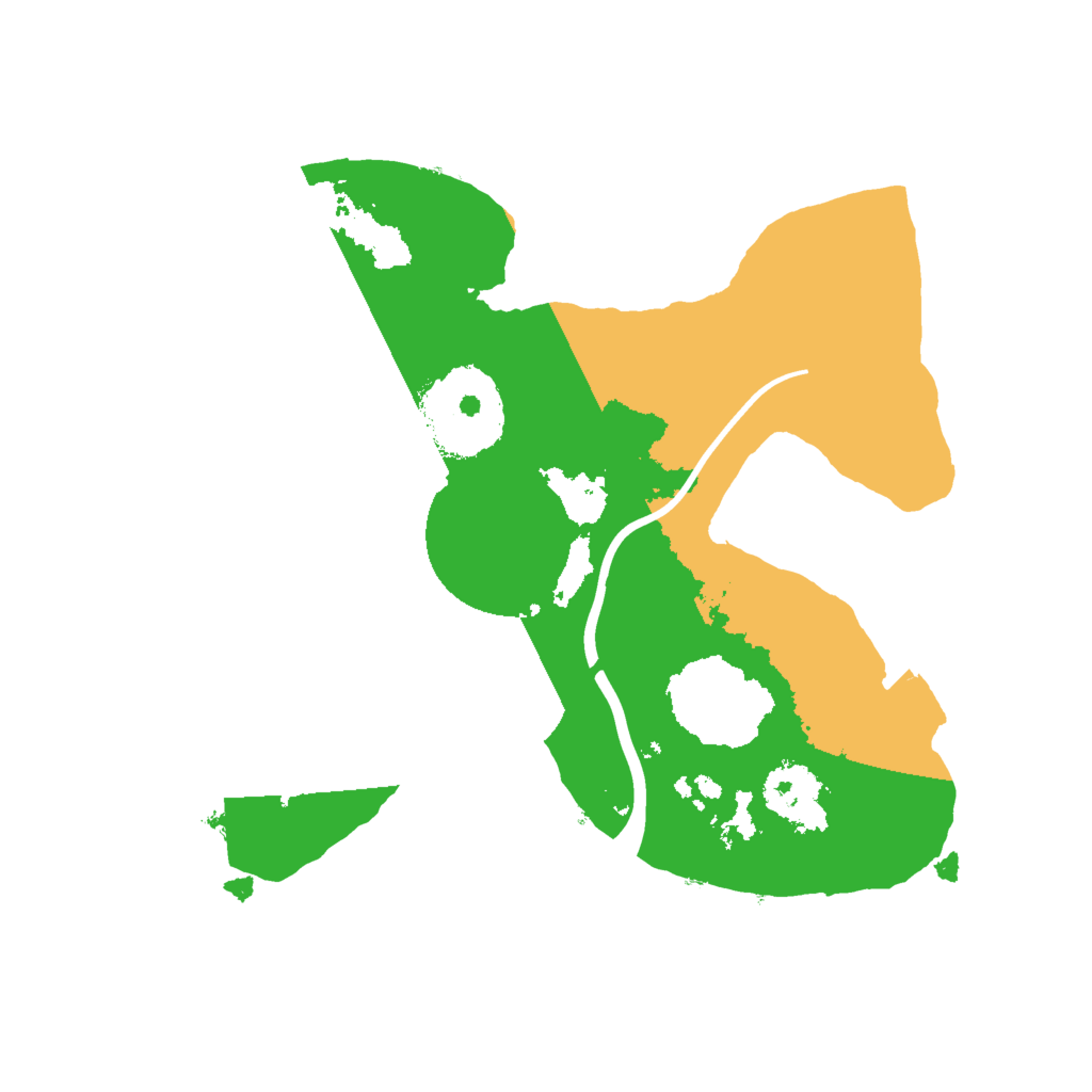 Biome Rust Map: Procedural Map, Size: 2001, Seed: 123456