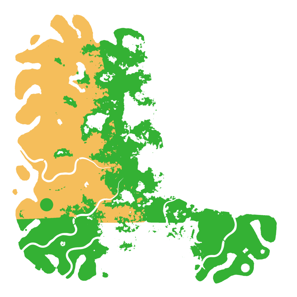 Biome Rust Map: Procedural Map, Size: 6000, Seed: 81559170