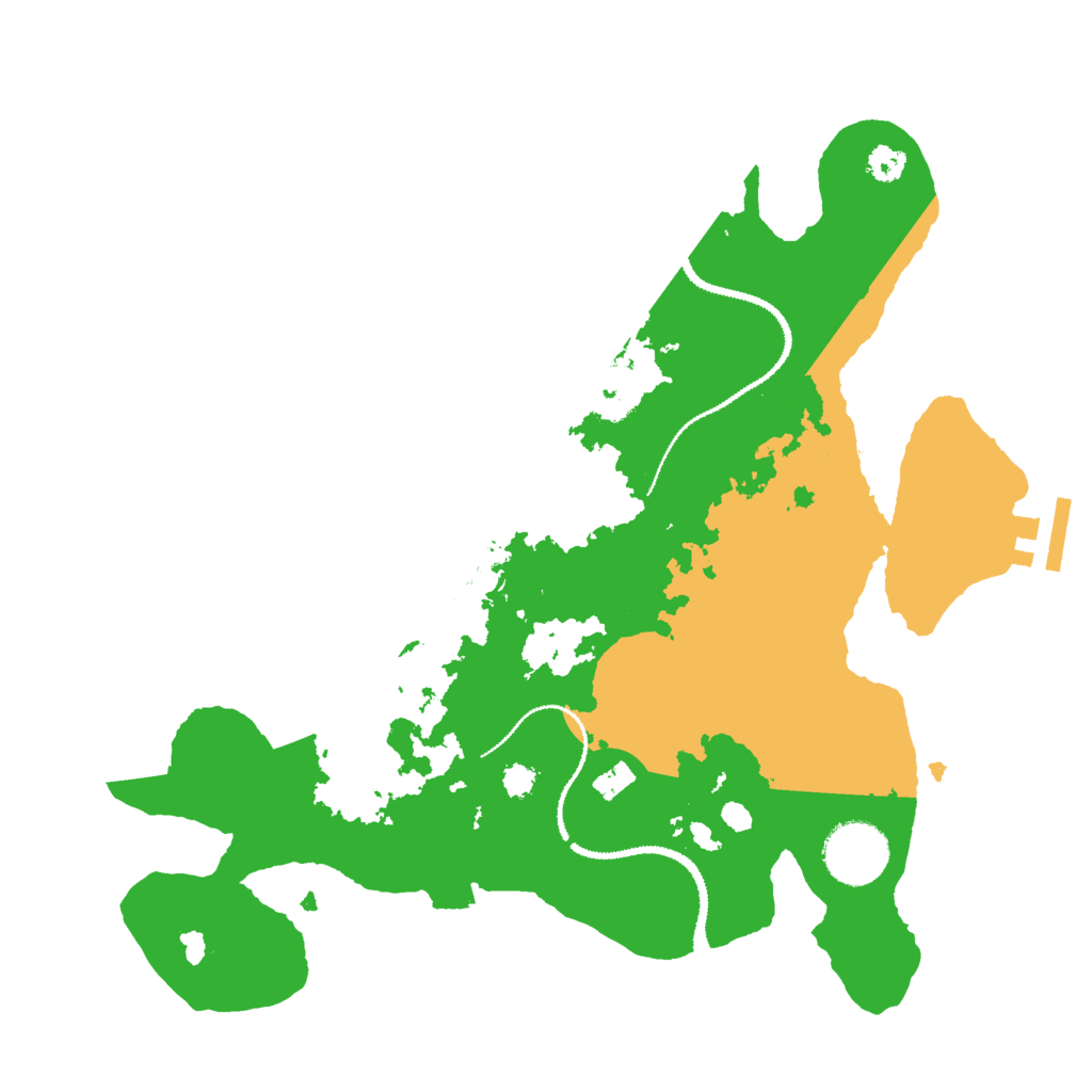 Biome Rust Map: Procedural Map, Size: 3000, Seed: 118276780