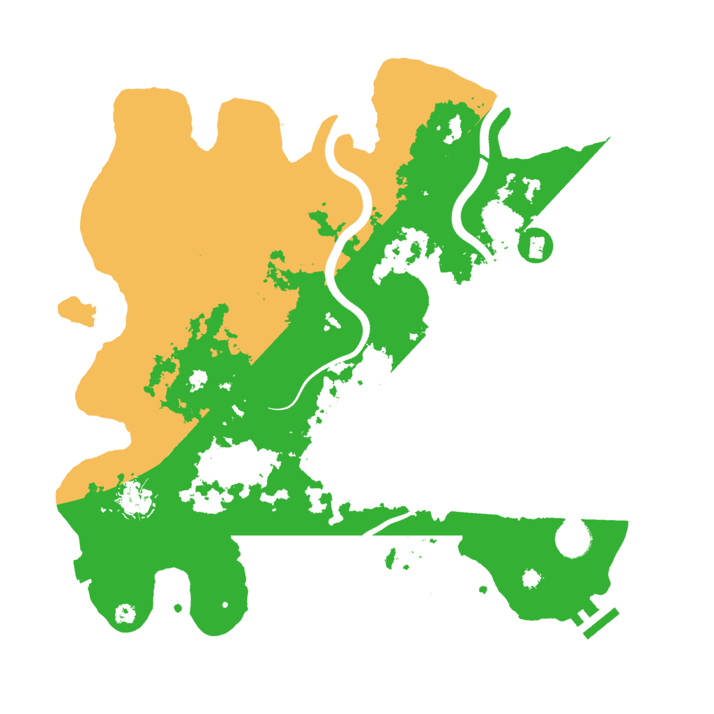 Biome Rust Map: Procedural Map, Size: 3500, Seed: 7543297