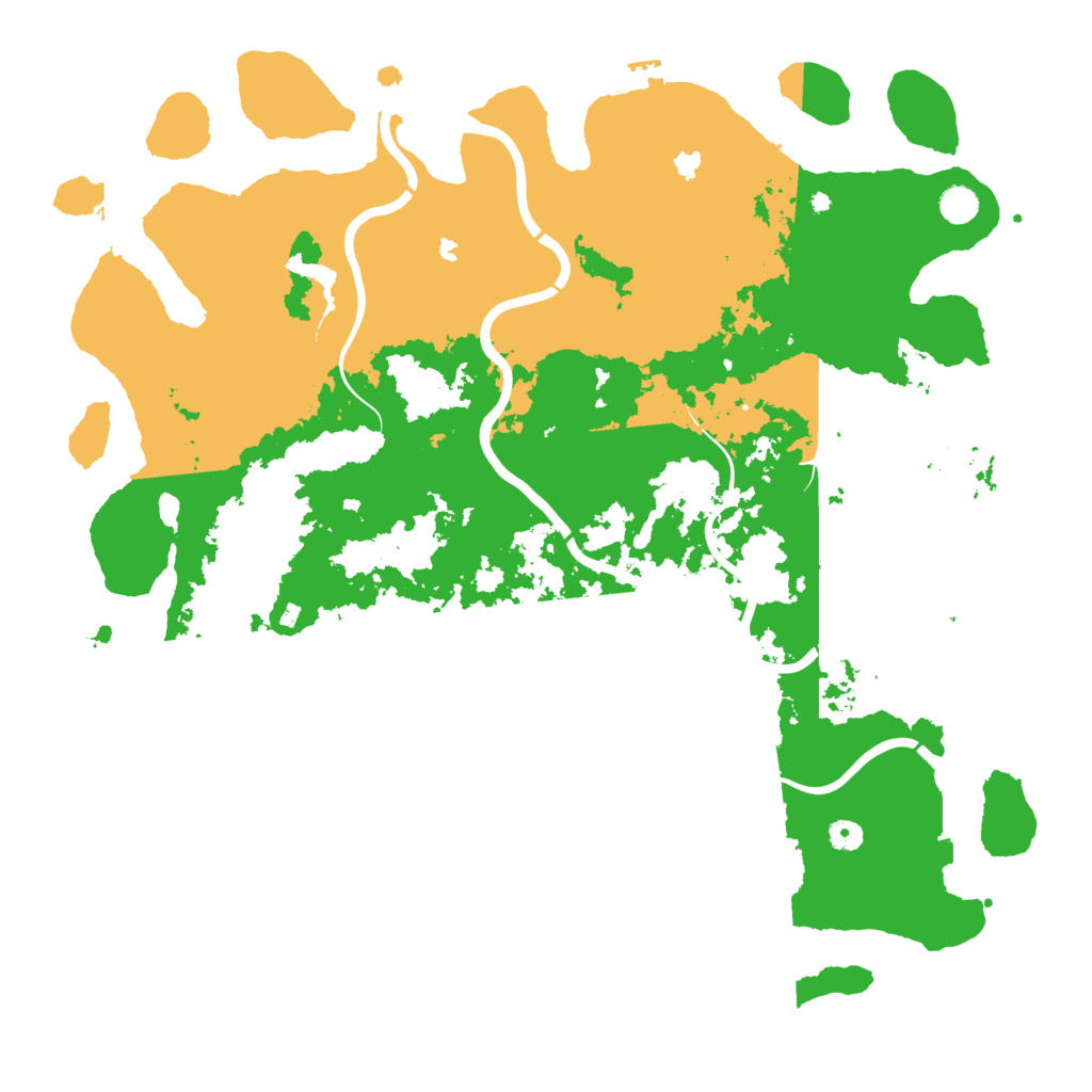 Biome Rust Map: Procedural Map, Size: 5000, Seed: 1205177