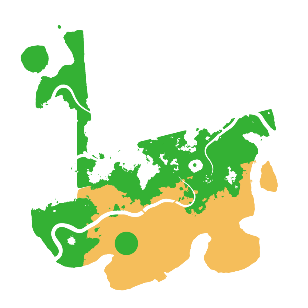 Biome Rust Map: Procedural Map, Size: 3500, Seed: 44128152