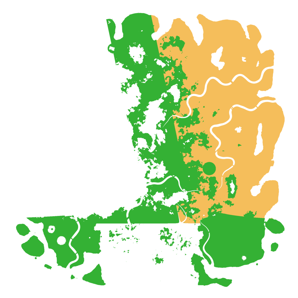 Biome Rust Map: Procedural Map, Size: 6000, Seed: 12345678