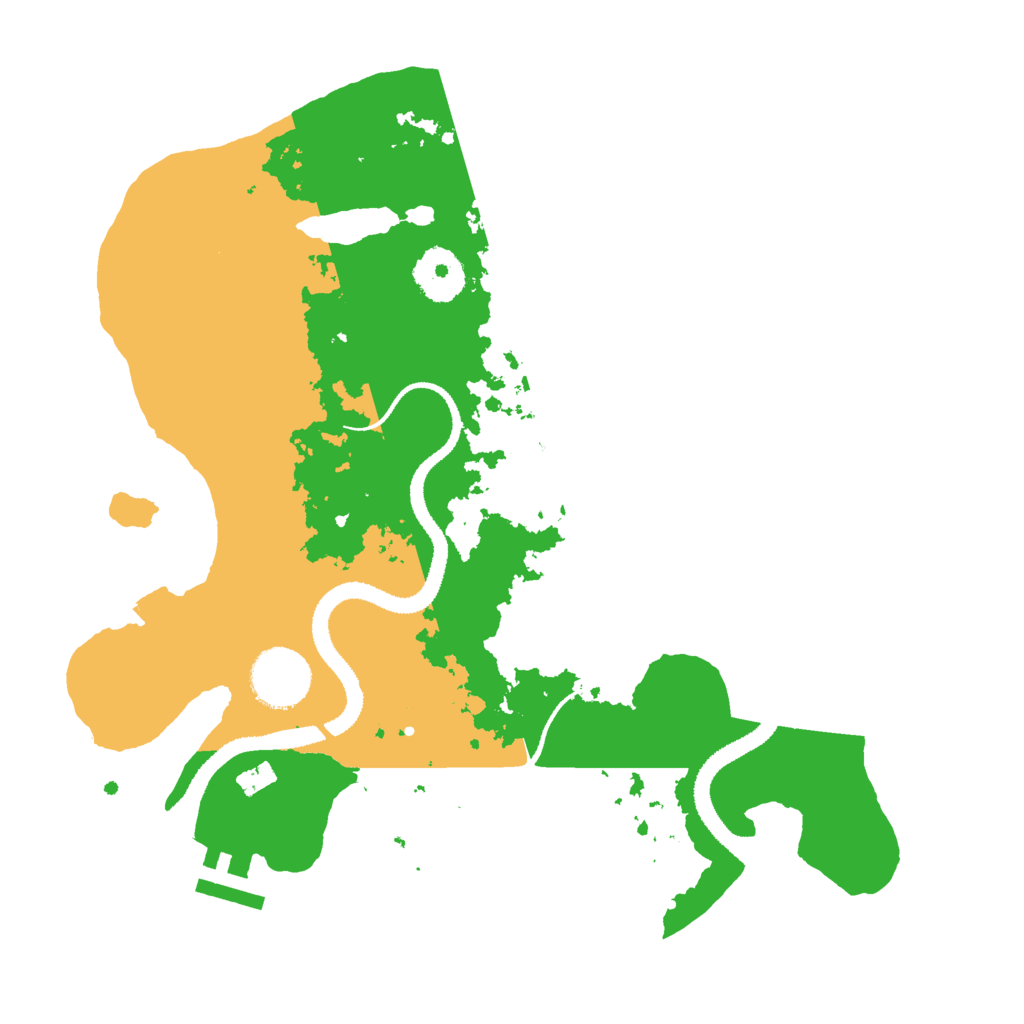 Biome Rust Map: Procedural Map, Size: 3000, Seed: 158804