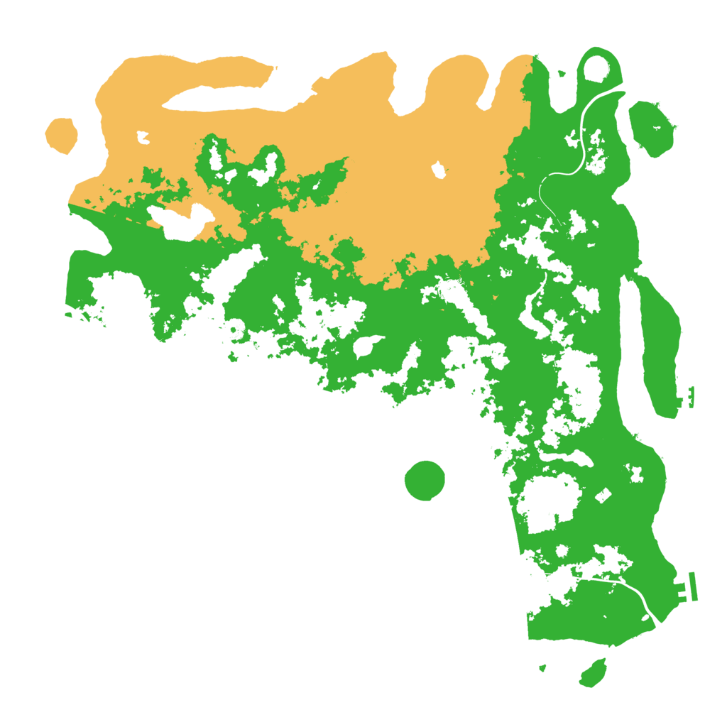Biome Rust Map: Procedural Map, Size: 5105, Seed: 2147483647