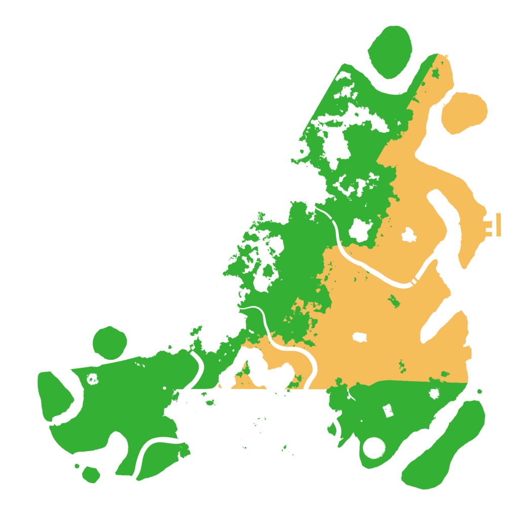 Biome Rust Map: Procedural Map, Size: 4500, Seed: 8888888