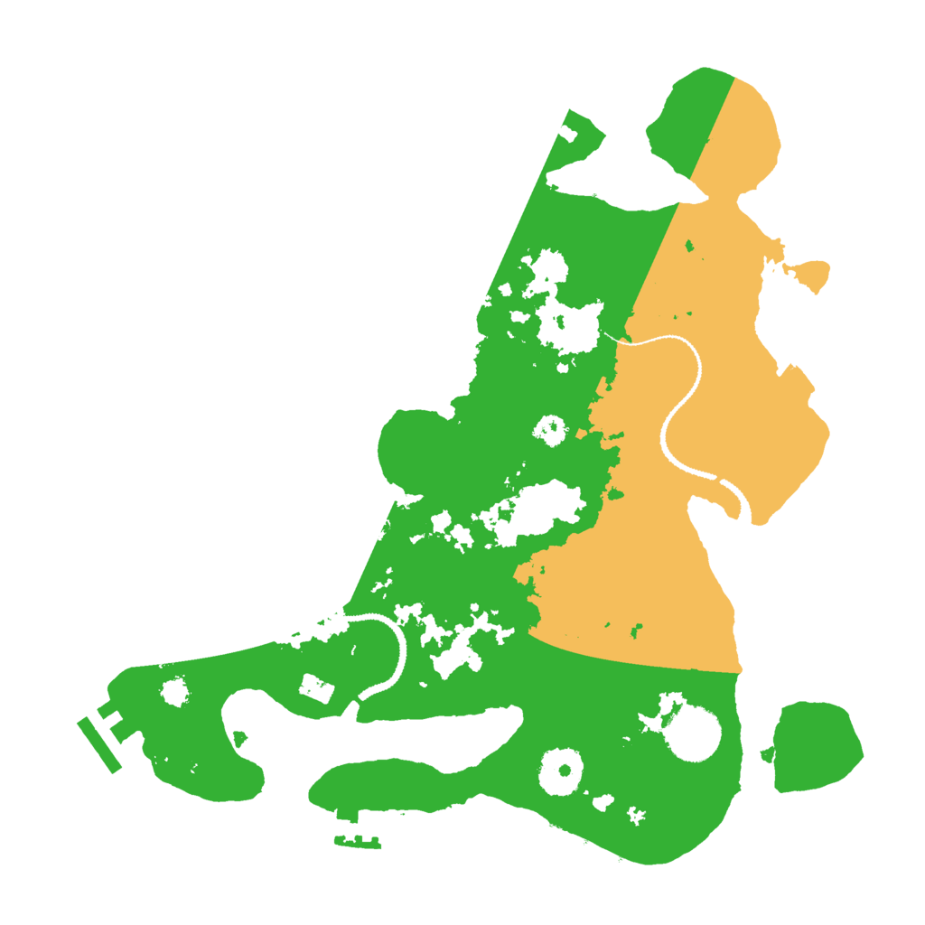 Biome Rust Map: Procedural Map, Size: 3000, Seed: 2736499