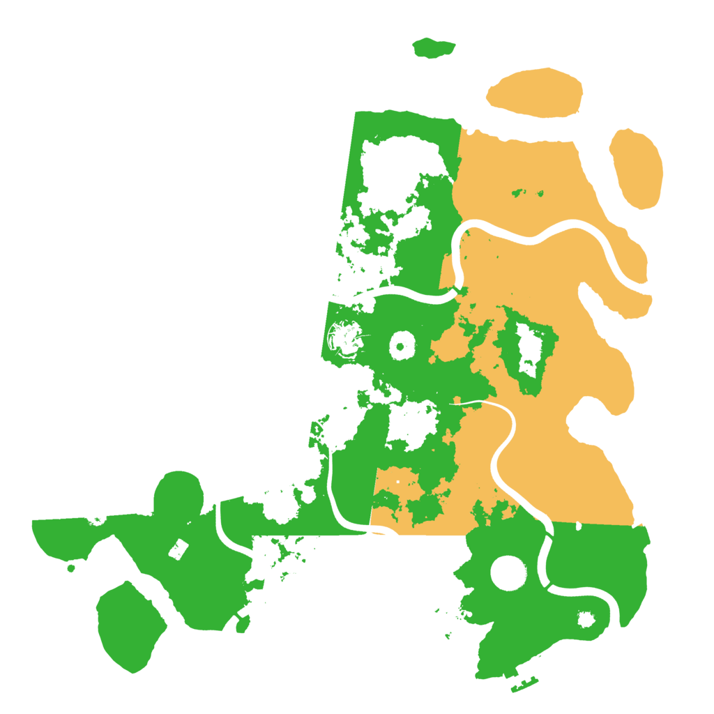 Biome Rust Map: Procedural Map, Size: 3800, Seed: 4693379