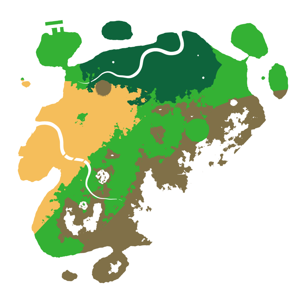 Biome Rust Map: Procedural Map, Size: 3500, Seed: 1226460777